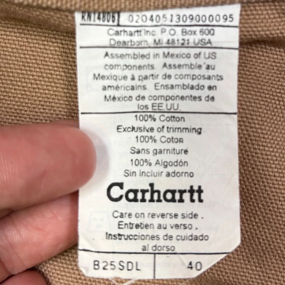 VTG Y2K Carhartt Carpenter Shorts Mens 40 Brown Desert B25 SDL Duck Canvas Work